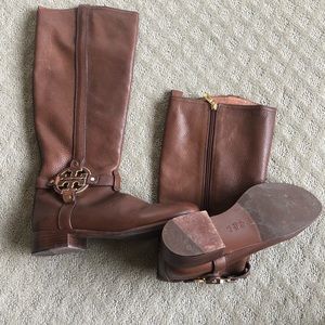 Tory Burch size 8.5 tall leather boot